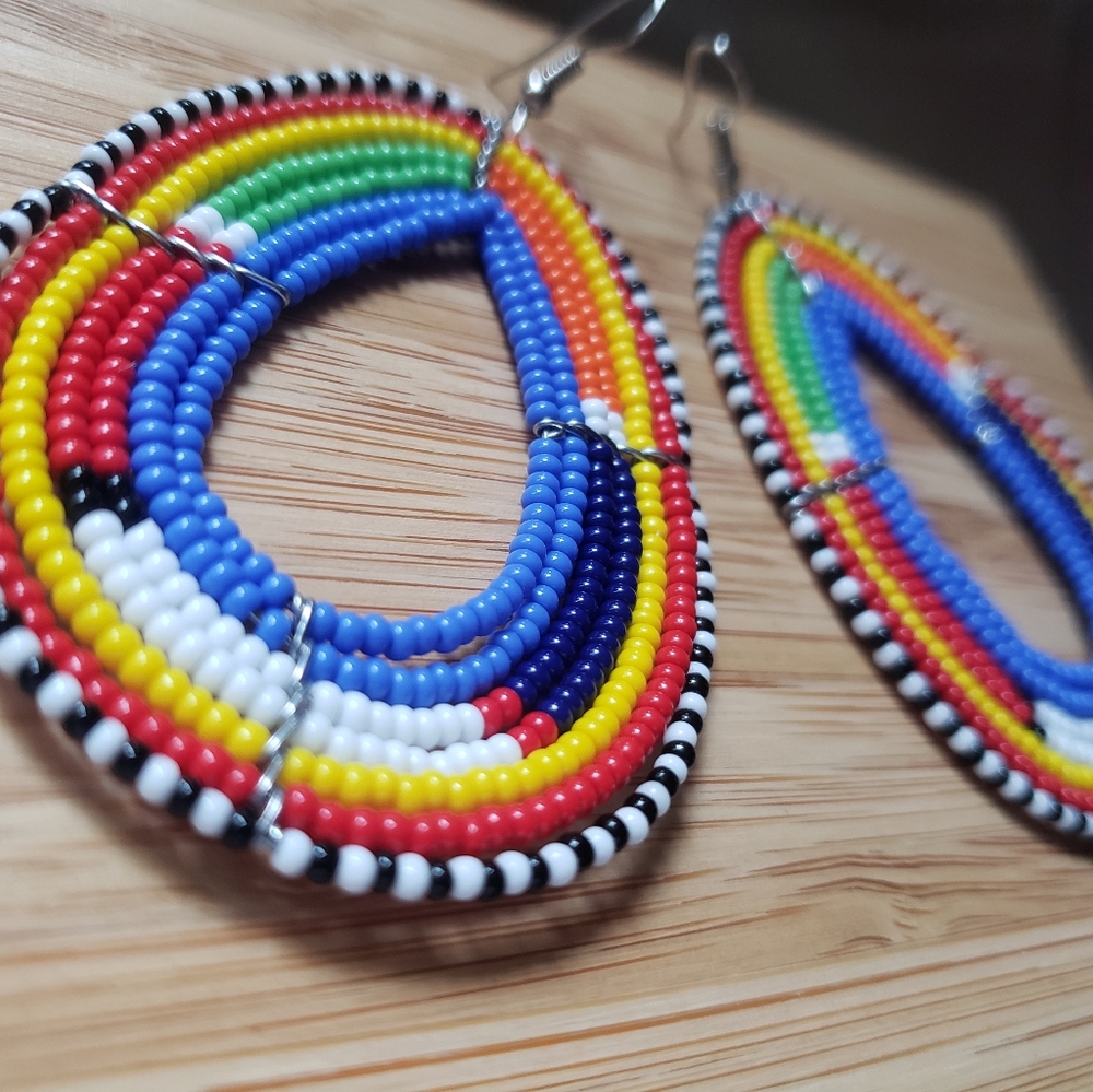 Handmade Maasai earrings